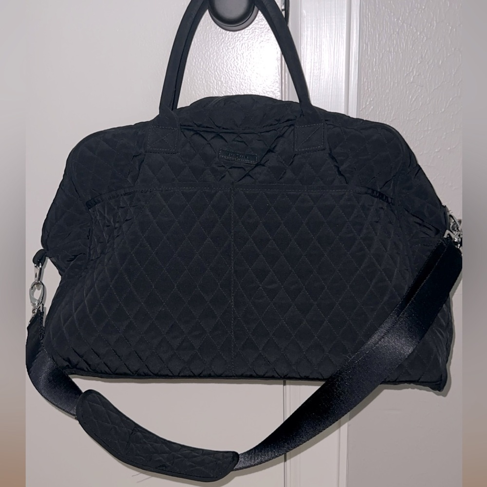 Vera Bradley Black Travel Duffel Bag